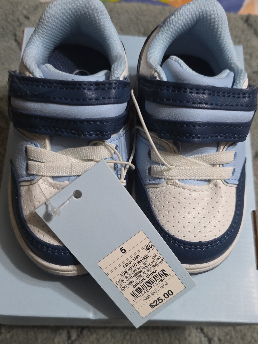 Cat & Jack Light Blue and Navy Toddler Sneakers